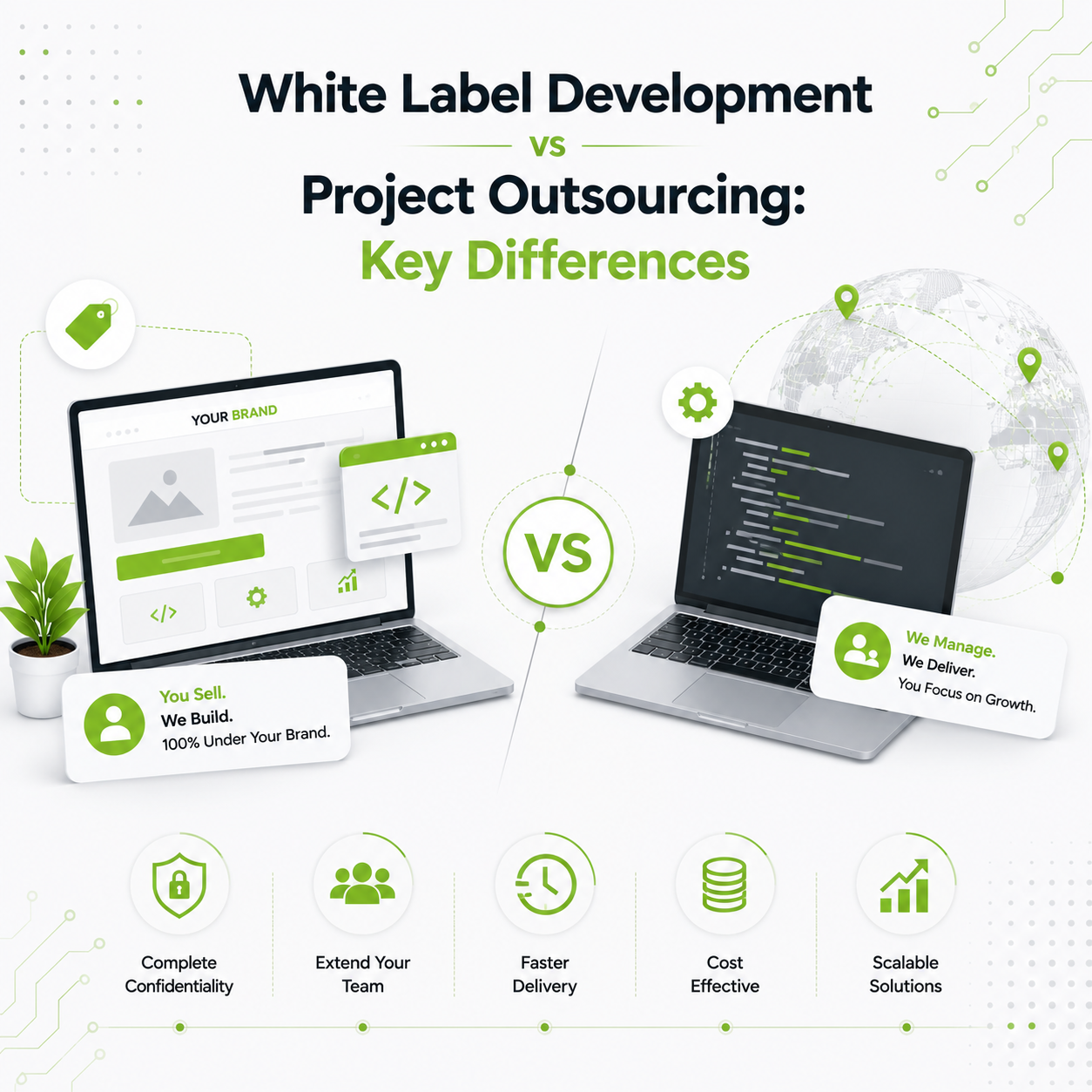 White Label Development vs Project Outsourcing: Key Differences